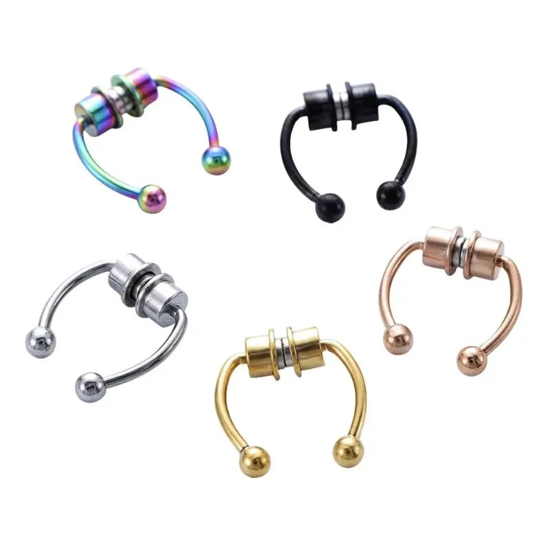 Body Jewelry Hoops - 1/2/3 шт. фальшивые магнитные кольца для