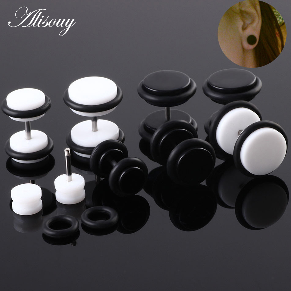 Body Jewelry Ear Gauges - 2 шт. акриловые поддельные беруши и
