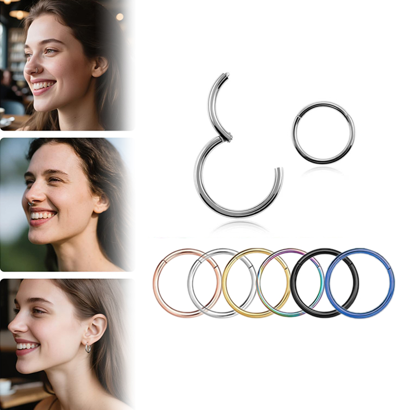 Body Jewelry Hoops - Кольцо-кликер из хирургической стали 316L (16G)