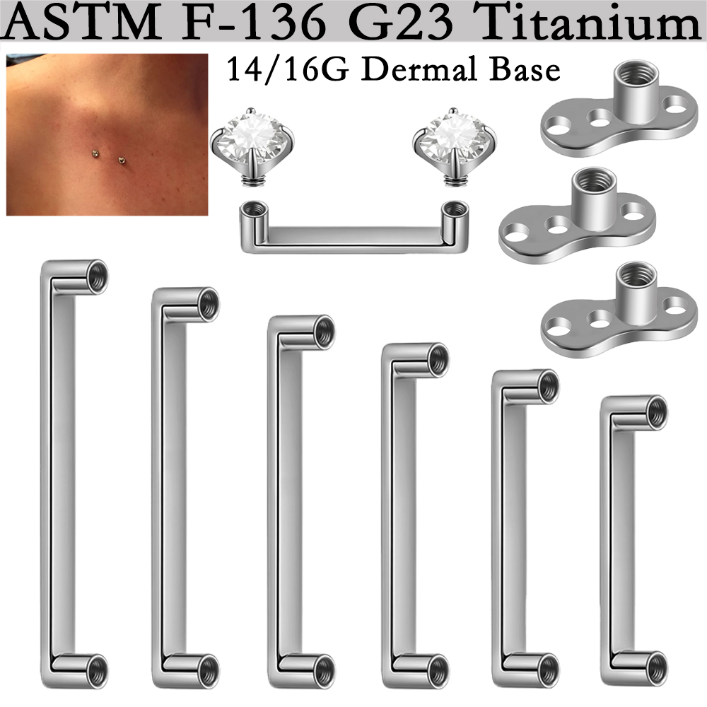 Dermal Anchor Top - 5/1 шт. G23 титановый пирсинг для