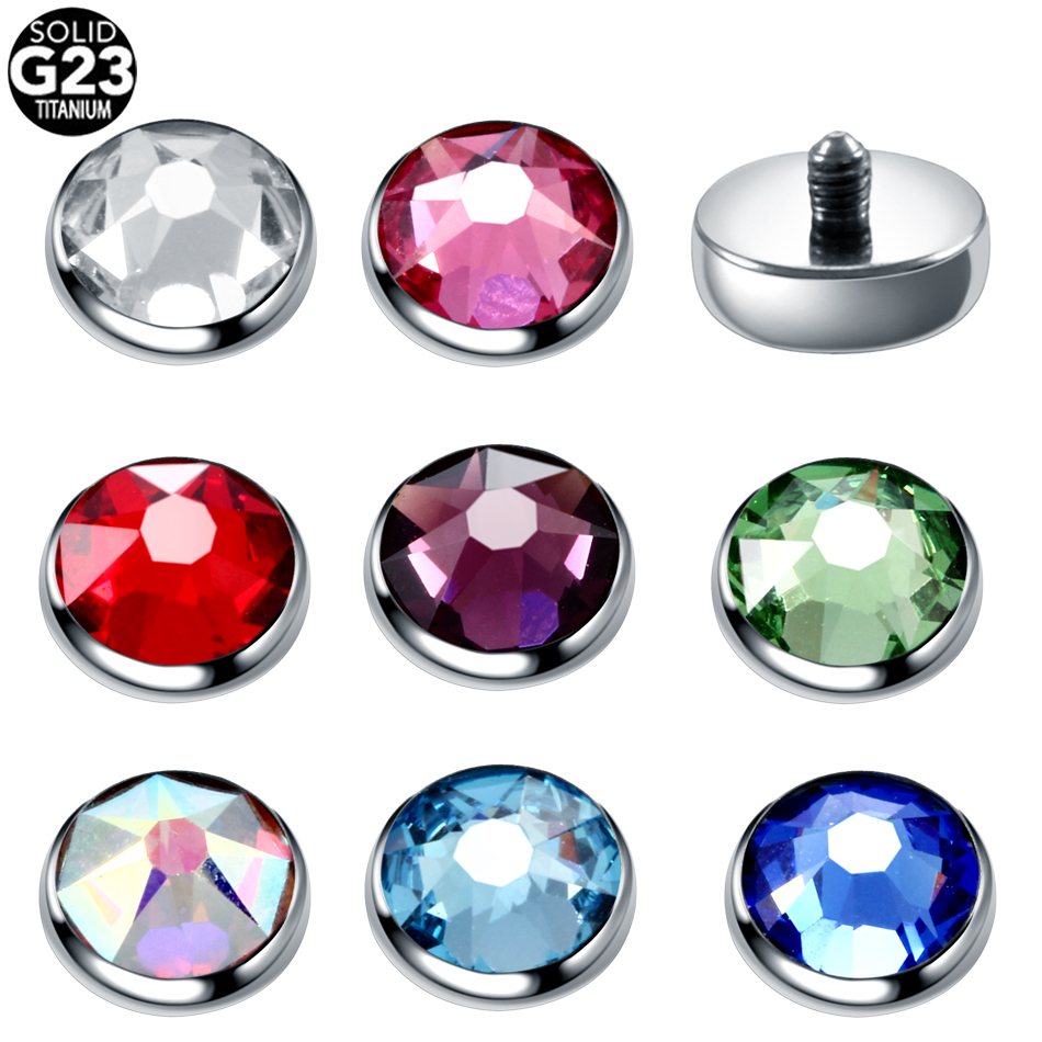 Dermal Anchor Top - 1 шт. G23 титановый кожаный якорь,