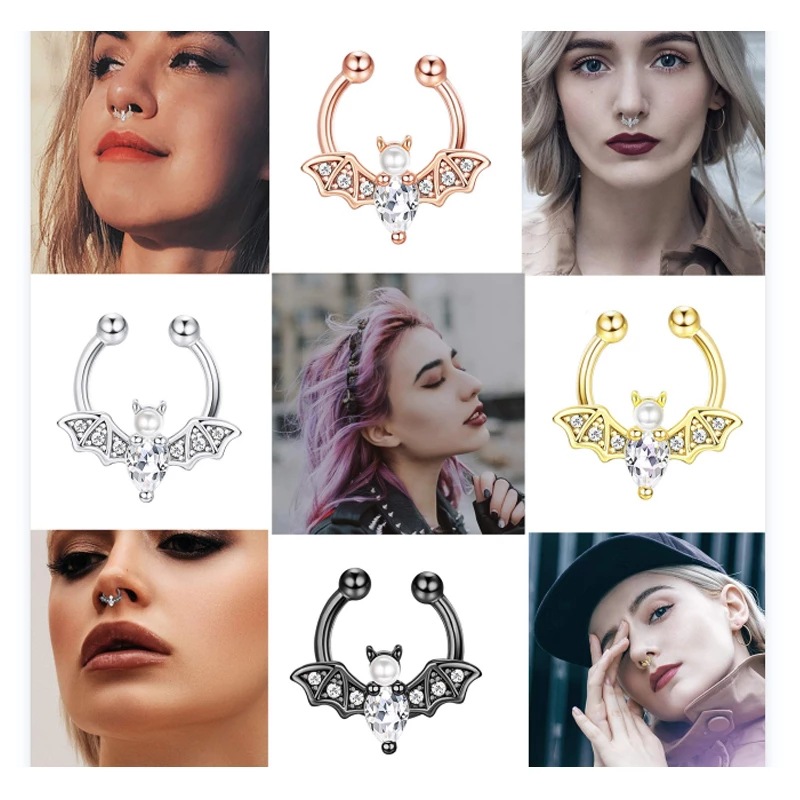 Body Jewelry Universe - Хэллоуин темные шпильки для носа из
