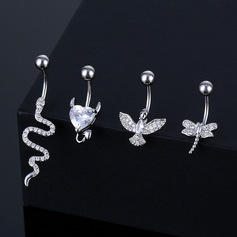 Body Jewelry Universe - ПЕРФОРИРОВАННОЕ кольцо для пупка, кольцо для