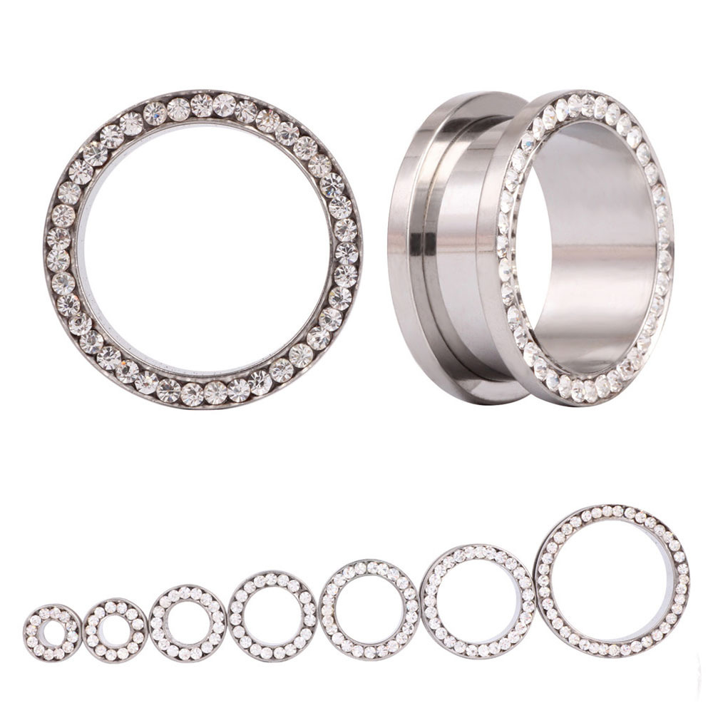 Body Jewelry Ear Gauges - 2 шт./компл. Хрустальные тоннели для ушей