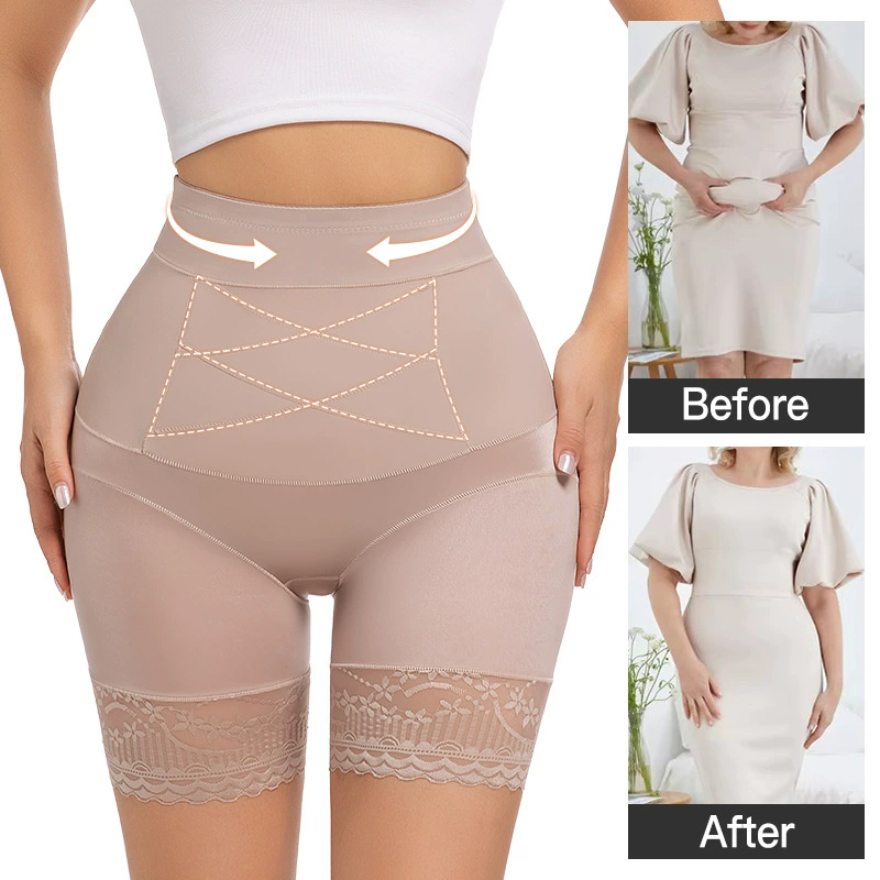 Body Jewelry Underwear - Кружевные защитные шорты для женщин, высокая