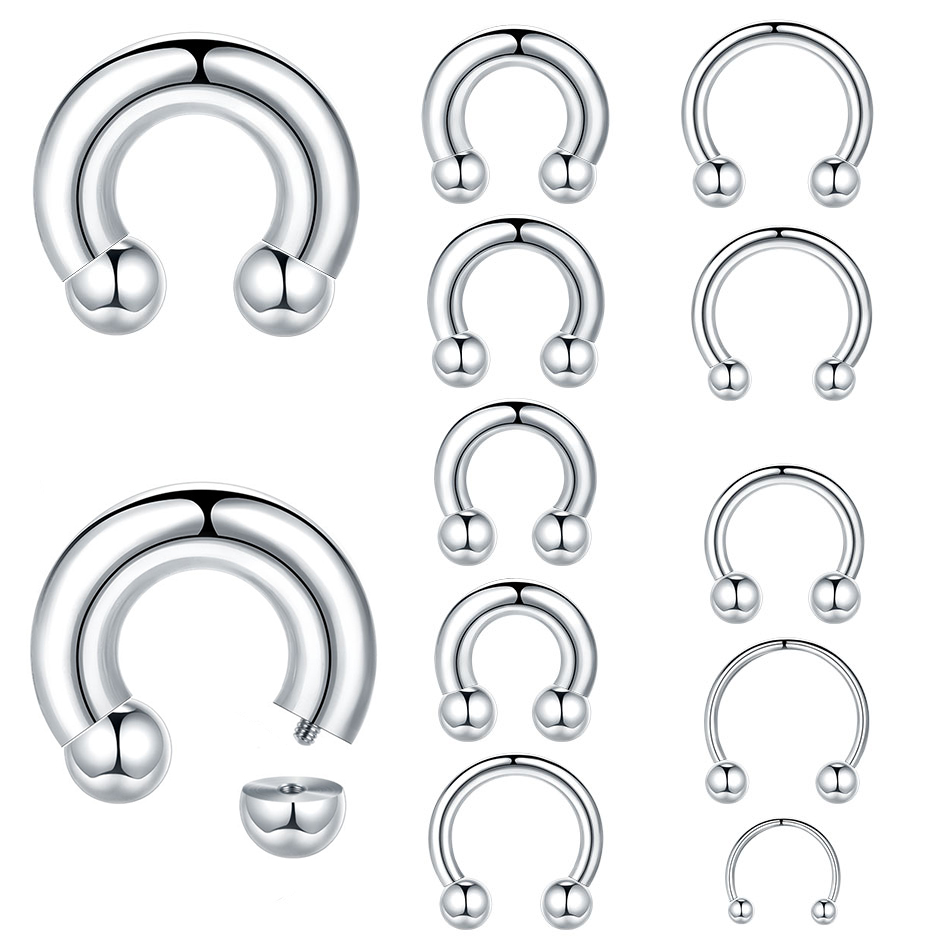 Body Jewelry Ear Gauges - 1 шт., 18 г-00 г, большой