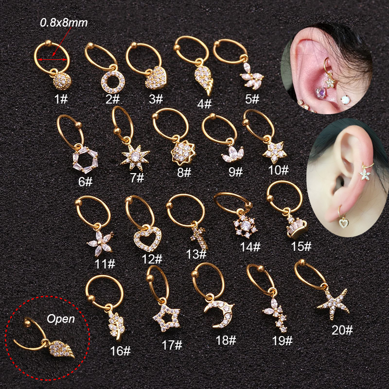 Body Jewelry Universe - Универсальное кольцо, обруч для ушей, пирсинг