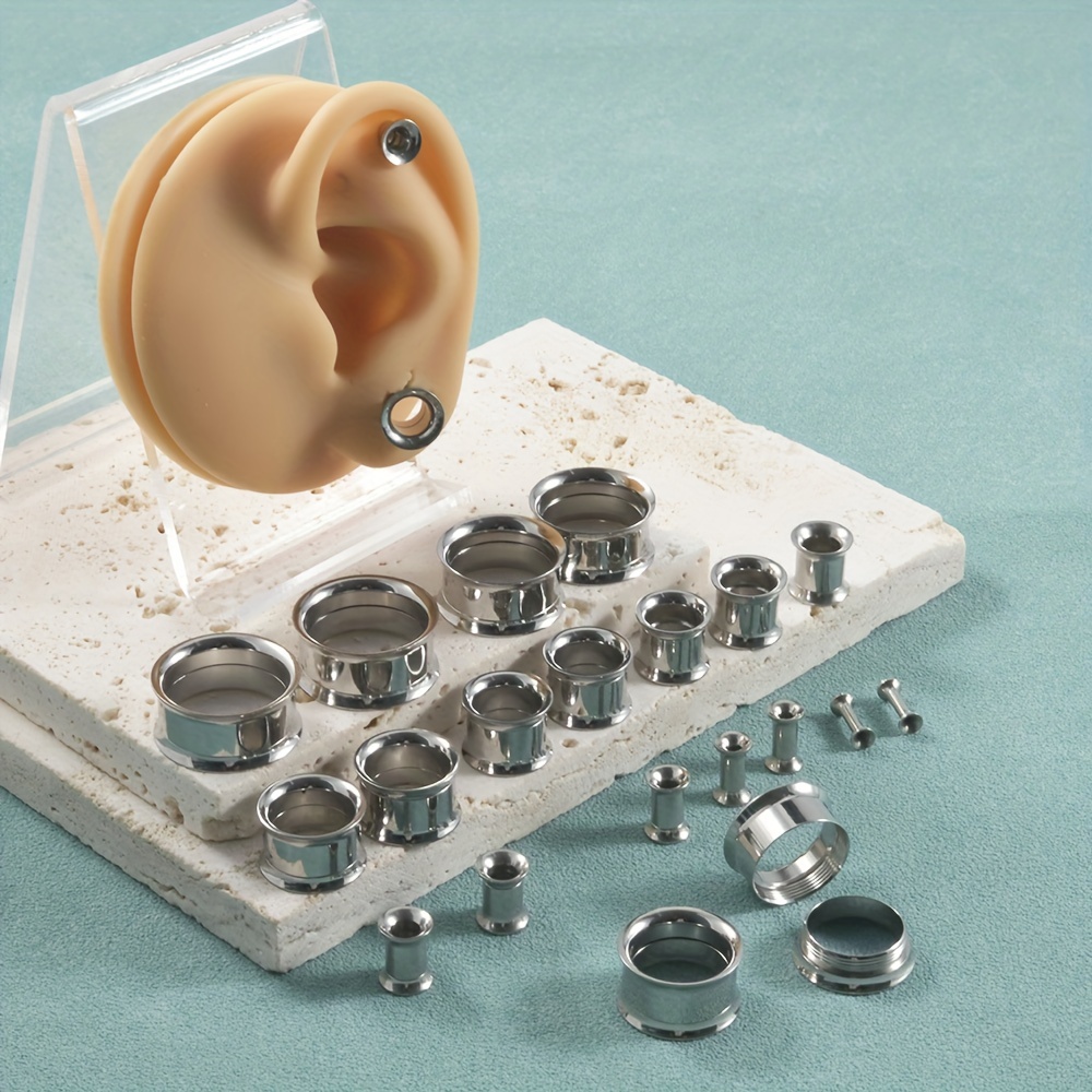 Body Jewelry Ear Gauges - 1 пара/12 пар, набор, беруши с