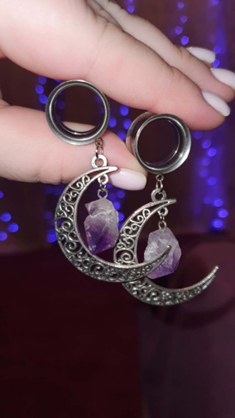 2 шт., подвеска из натуральног – обзор и цена Body Jewelry Ear Gauges