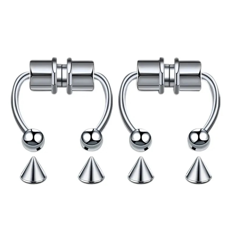 1/2/3 шт. фальшивые магнитные  – обзор и цена Body Jewelry Hoops