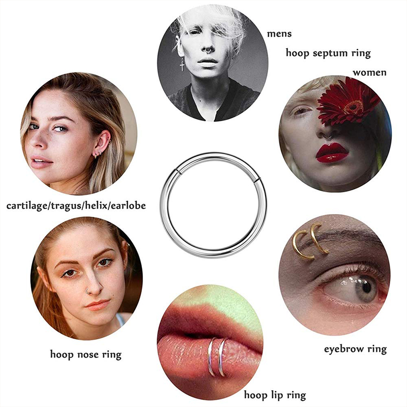 Кольцо-кликер из хирургической – обзор и цена Body Jewelry Hoops