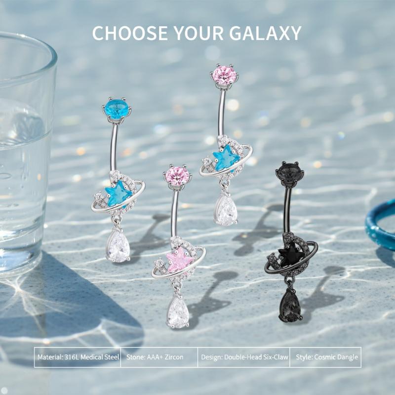 Блестящие серьги-подвески для  – обзор и цена Body Jewelry Universe