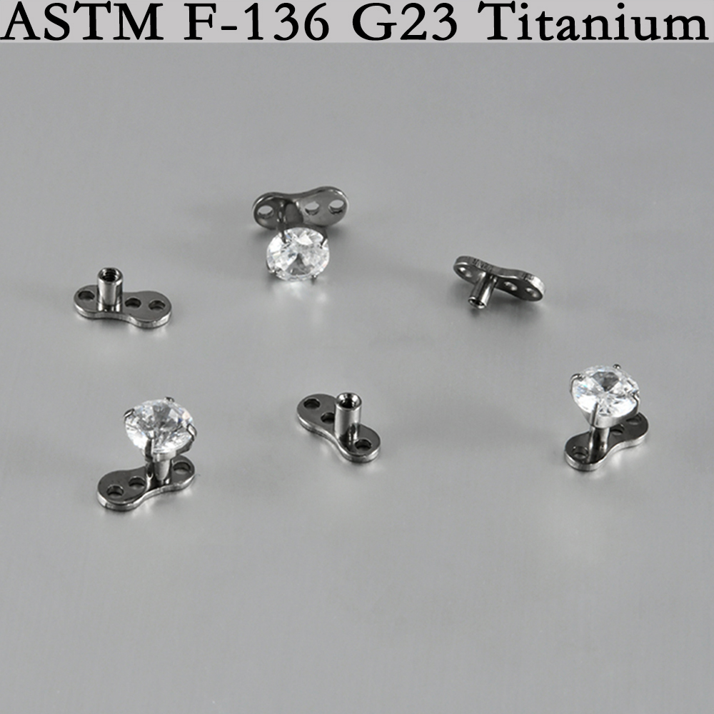 5/1 шт. G23 титановый пирсинг  – обзор и цена Dermal Anchor Top