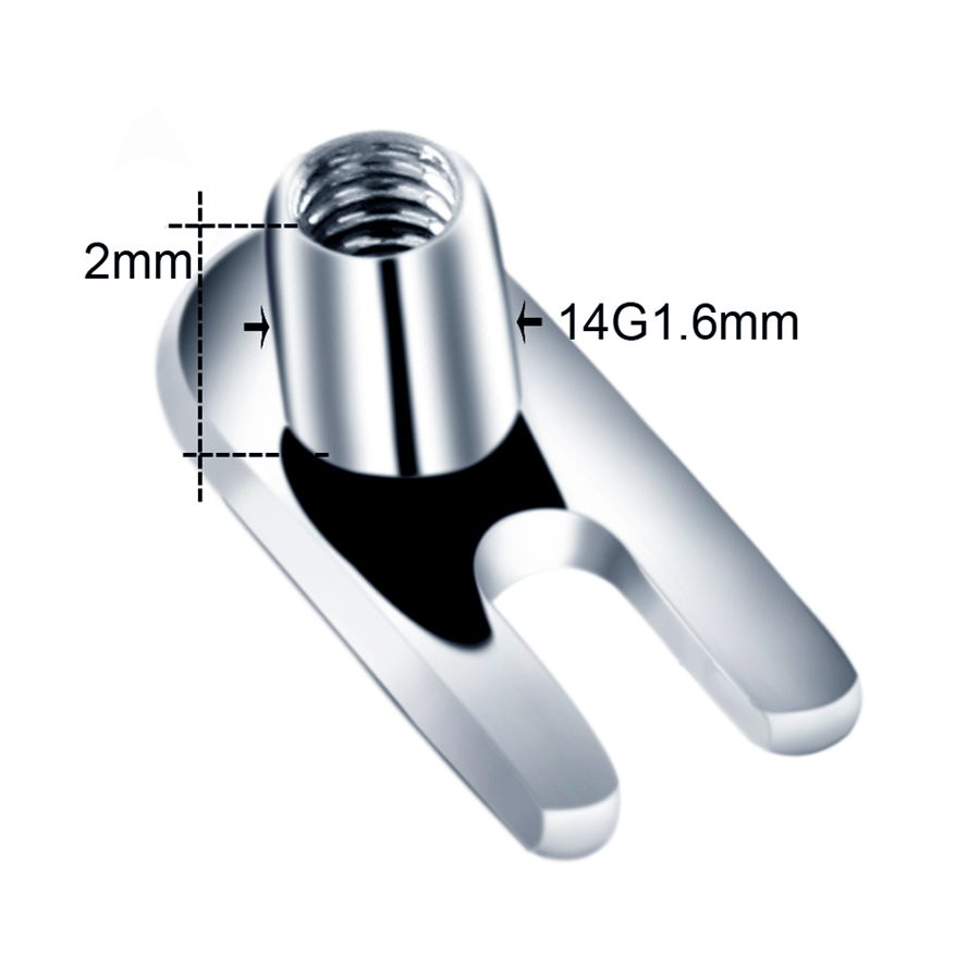 10 шт./лот G23 титановый микро – обзор и цена Dermal Anchor Top