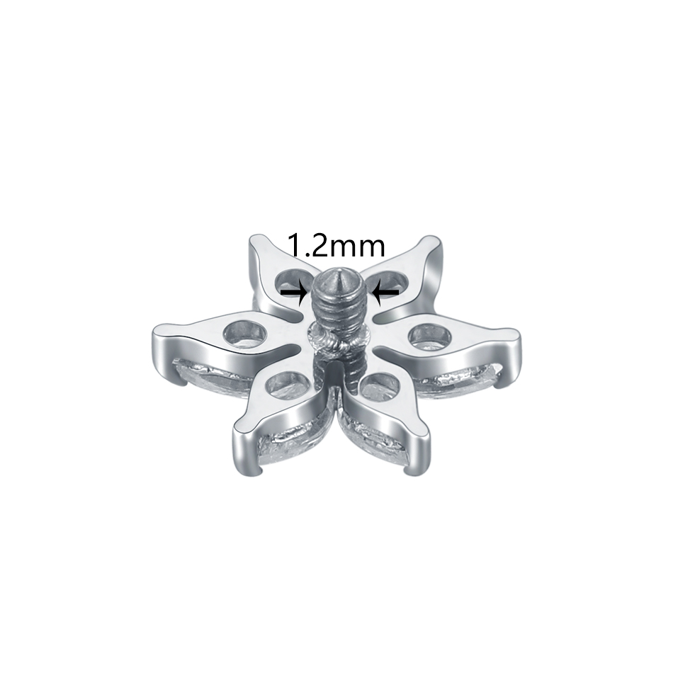 1/5 шт. титановый кристалл цве – обзор и цена Dermal Anchor Top