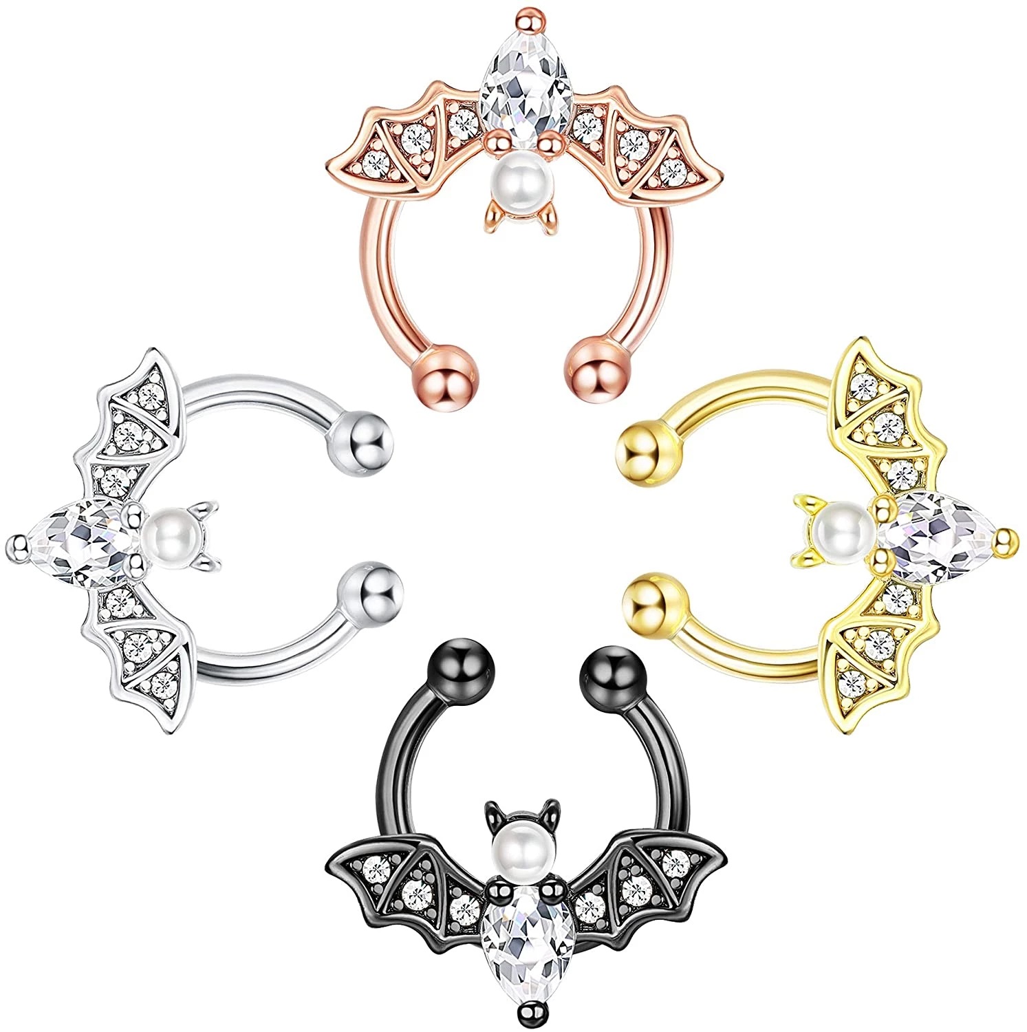Хэллоуин темные шпильки для но – обзор и цена Body Jewelry Universe