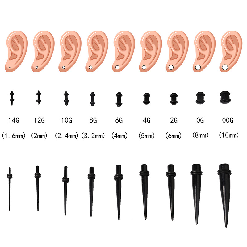 50 шт. набор акриловых ушных м – обзор и цена Body Jewelry Ear Gauges