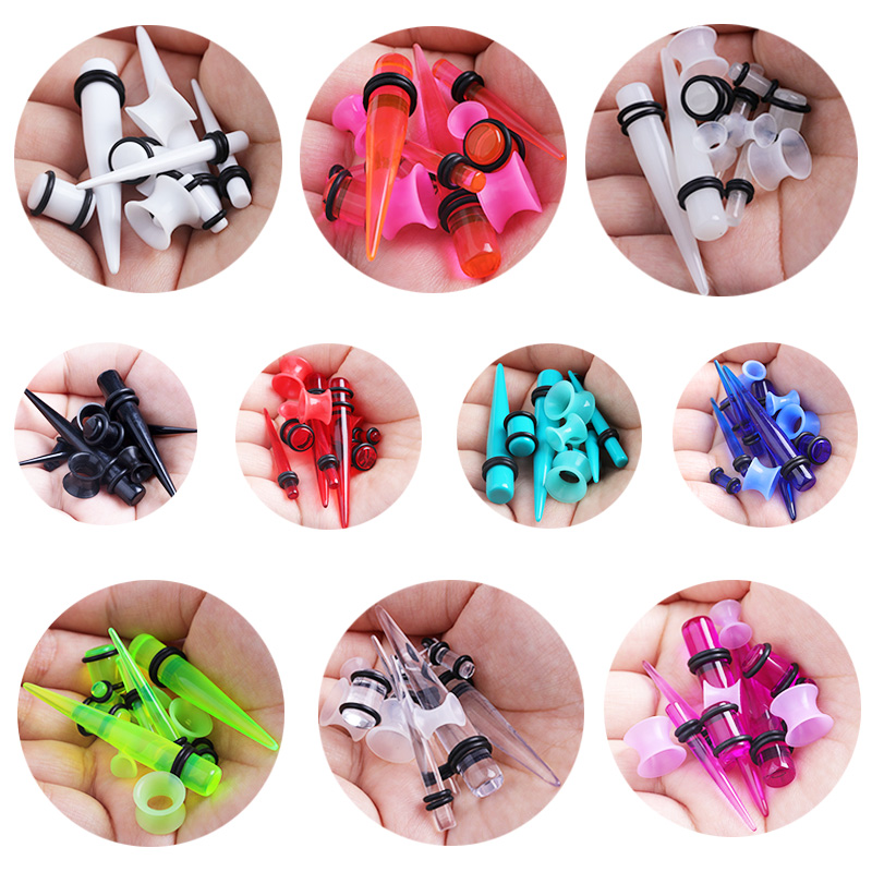 50 шт. набор акриловых ушных м – обзор и цена Body Jewelry Ear Gauges