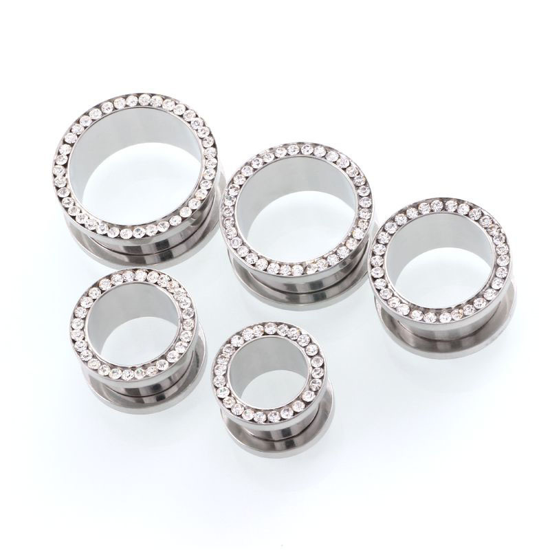 2 шт./компл. Хрустальные тонне – обзор и цена Body Jewelry Ear Gauges