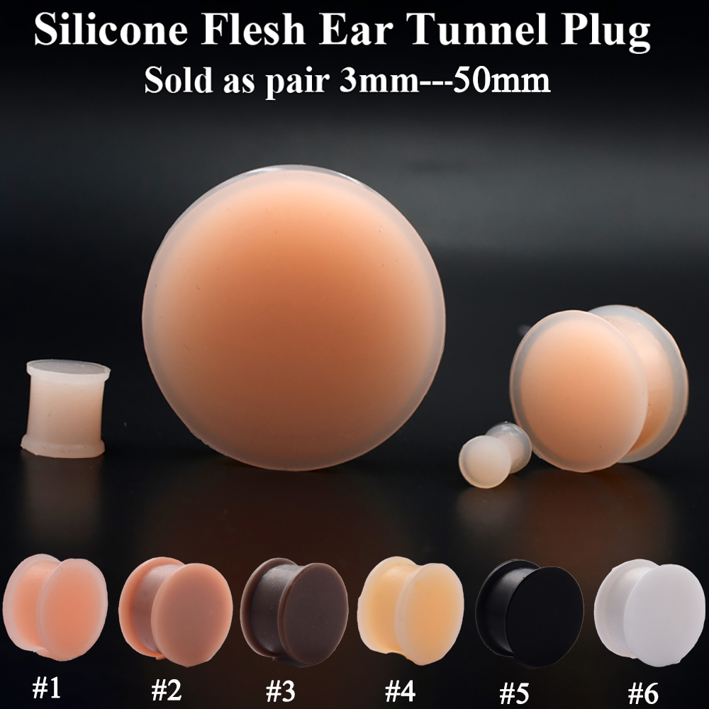 1 пара силиконовых гибких толс – обзор и цена Body Jewelry Ear Gauges