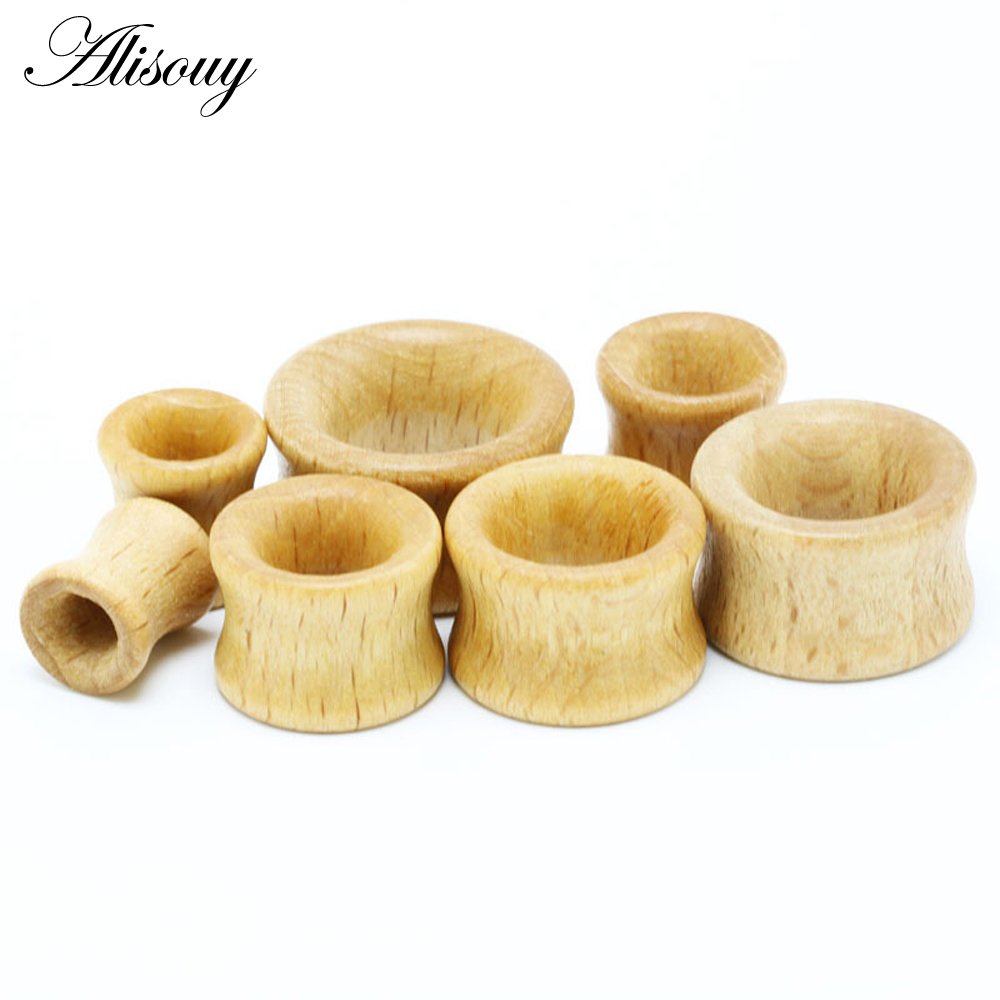 1 шт. Модные деревянные тоннел – обзор и цена Body Jewelry Ear Gauges