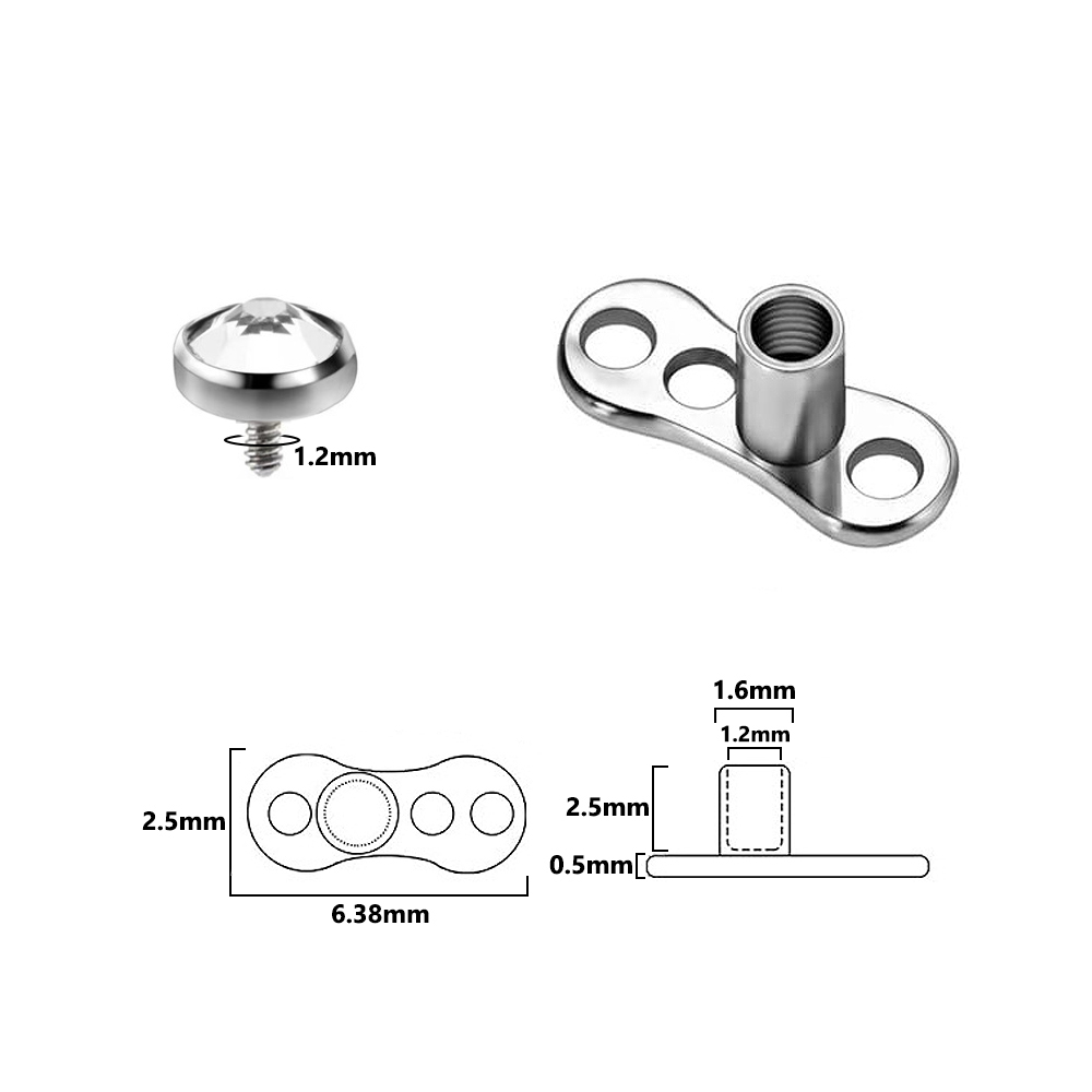 9 шт.-1 шт., хирургическая ста – обзор и цена Dermal Anchor Top