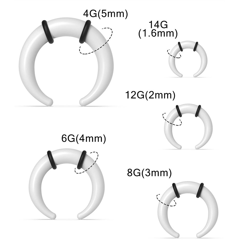 Большие кольца для перегородки – обзор и цена Body Jewelry Ear Gauges
